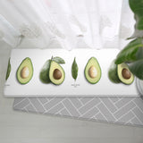 Avocado design home kitchen foot mat for anti-fatigue waterproof