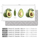 Avocado design home kitchen foot mat for anti-fatigue waterproof