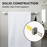 Bathroom Towel Bar – 20" Chrome-Finished Stainless Steel Wall Mount Rack with Mounting Kit – Rust-Resistant, Modern Design for Bathroom, Toilet, or Sink Area