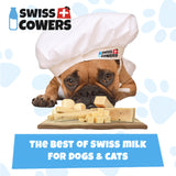 Swisscowers Cheese Bars for Small Dogs - Long Chewing Pleasure, Made with 100% Swiss Milk, Lactose-free, Gluten-Free, No Preservatives, Truffle, 80g