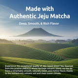 Coffee Bean Matcha Latte Sticks, 8 Single-Serve Packets – Made with Jeju Matcha for a Smooth, Balanced Green Tea Latte – Enjoy Hot or Iced