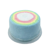 Yum'z Bites Cotton Candy Cake, Korean Rainbow Cotton Candy with Candle Included, 4 Fruity Flavors, Fun Sweet Treat for Birthday Parties and Celebrations