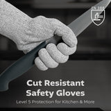 Grey Glass Fiber Liner Glove (4 sizes), 5ea