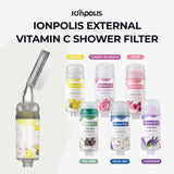 Ionpolis External Vitamin C Shower Filter for pH Neutralization with High Concentration Vitamin C Gel