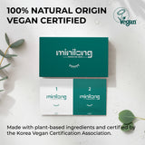 Minilong Eyelash Perm (1st Agent, 2nd Agent: 1g each - 10 Sets) - gentle, low-odor, irritation-free formula with naturally derived ingredients for safe, long-lasting curls