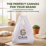 RETARCH Disposable White Plastic Bag XL, 100 pieces