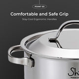 SHINE 3PLY Stainless steel Saucepot (3 types)