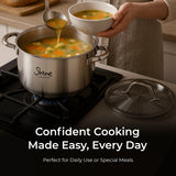 SHINE 3PLY Stainless steel Saucepot (3 types)