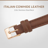 SIARGO SG-002 SWB Caper Collection 28mm Women’s Quartz Watch with Italian Leather Strap - 4 Colors