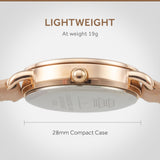 SIARGO SG-002 SWB Caper Collection 28mm Women’s Quartz Watch with Italian Leather Strap - 4 Colors