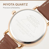 SIARGO SG-002 SWB Caper Collection 28mm Women’s Quartz Watch with Italian Leather Strap - 4 Colors