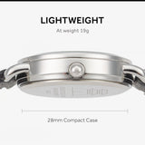 SIARGO SG-002 SWB Caper Collection 28mm Women’s Quartz Watch with Italian Leather Strap - 4 Colors
