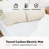 Tencel Carbon Electric Mat, Double Size (55.1" x 70.9")