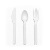 Eco-friendly disposable dishware cutlery set (spoon, fork, knife)